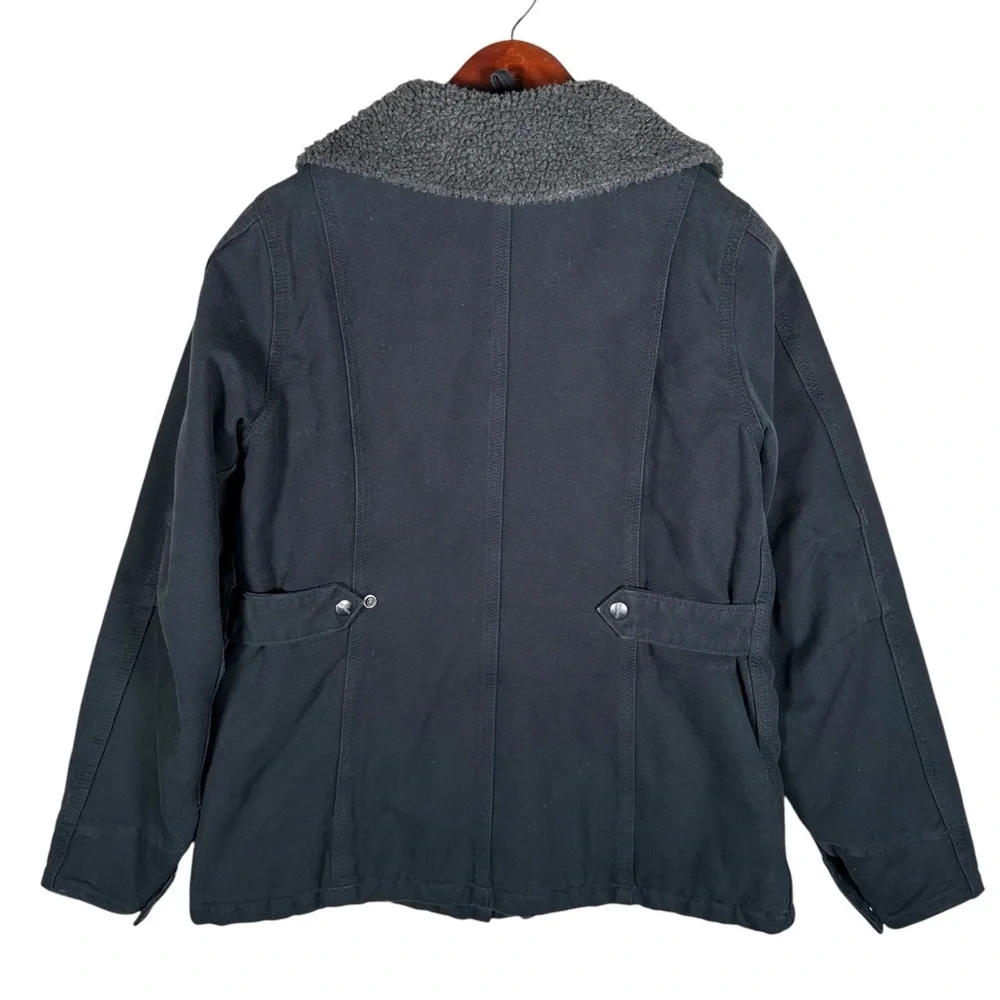 CARHARTT Duck Canvas Flannel Lined Utility Jacket - Picture 3 of 11